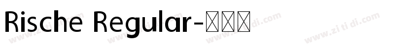 Rische Regular字体转换